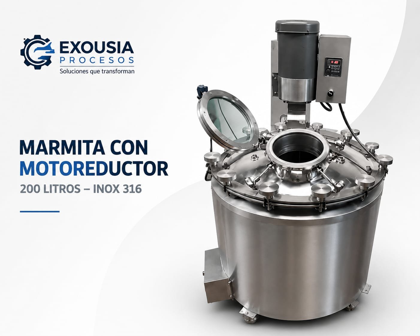 Fabricación de marmitas, tanques, estructuras y equipos en acero inoxidable y acero al carbono